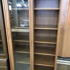 【愛品館八千代店】旭川家具　大雪木工　引戸書棚　ストリーム86