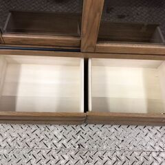 【愛品館八千代店】旭川家具　大雪木工　引戸書棚　ストリーム86