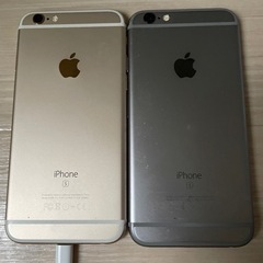 【値下げ】iPhone6s ゴールド、ブラック 2台