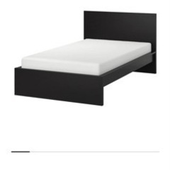 IKEA セミダブルベッドフレーム MALM ブラック