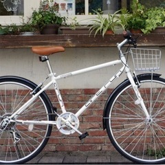 自転車 クロスバイク 特価 カゴ付 シマノ