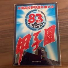 高校野球記念下敷（第83回選手権）2001年