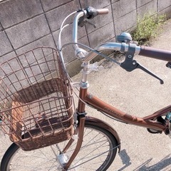 (お譲り先決定・お取引中)自転車＊美品 ブラウン