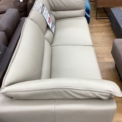 KG-75【新入荷　アウトレット】ユーロコンフォート　ステラ　総本革　3シーターソファ　グレー