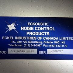 防音室 ECKEL INDUSTRIES OF CANADA LIMITED カナダ