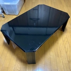 【美品】ローテーブル（黒）折り畳み可能格安でお譲りします。