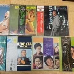 レコード LP 断捨離 中古品 大盤7枚 と45rpm 9枚父が...