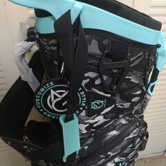 【新品未使用】OMNiX GOLF オムニクスゴルフ オムニックスゴルフ CAMO BLUE Stand Bag 軽量スタンドバッグ クリア スケルトン カモブルー カモライトブルー OM22SSSB-CAMO/LB
