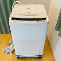【中古】日立　洗濯機　8kg　BW-V80B(W)　おまけ付き　...