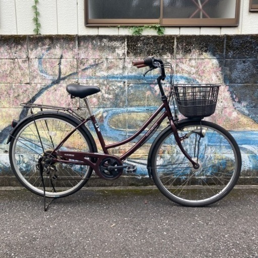 デカいカゴ‼️ママチャリ　オートライト　整備済み！ デカいカゴ‼️ママチャリ オートライト 整備済み！