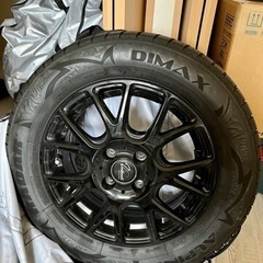 ホイール、タイヤカバー付、スタッドレスタイヤ4本セット(Dimax ALPINE 185/65R15 92T)