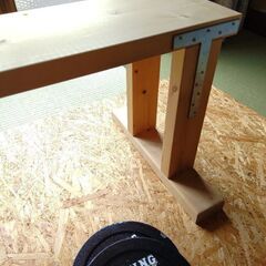 ファイティングロード、バーベル100kgセット、自作ベンチ台サービス