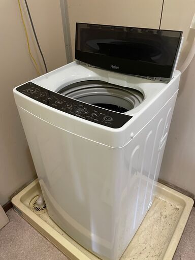 【使用期間1年未満】2021年製 ハイアール 5.5kg 全自動洗濯機  JW-C55D