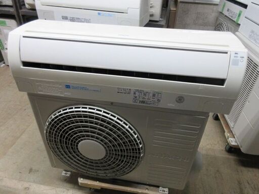 K03381　日立　 中古エアコン　主に6畳用　冷房能力2.2KW ／ 暖房能力　2.2KW