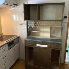 レトロ　昭和中期食器棚