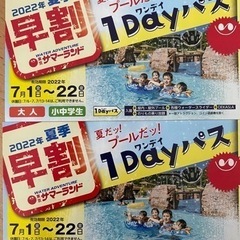 値下げ！東京サマーランド　1dayパス