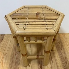 竹（バンブー）のスツール　イス　サイドテーブル
