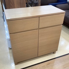 8角形8段チェスト 漆器風 山水画