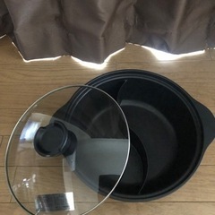 ガラス蓋付  2食鍋