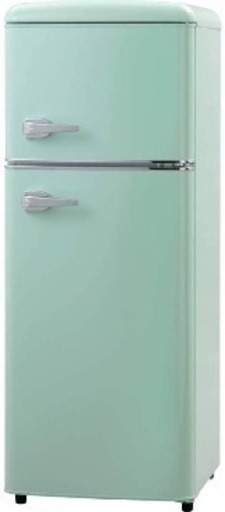 【7/30迄！美品】おしゃれレトロ冷凍冷蔵庫114L  PRR-122D  緑