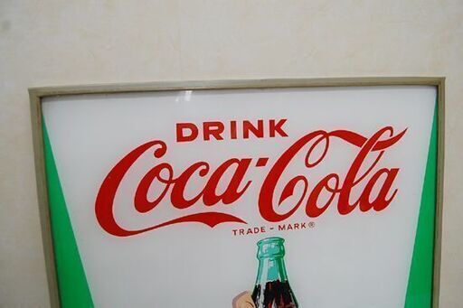 激レア 1960年代 日本初 自動販売機 パネル Coca-Cola 看板 縦60×横