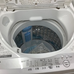 TOSHIBA AW-SG9(W)﻿ 5kg 2021年式　全国送料無料　単身 TOSHIBA 東芝 4.5kg洗濯機 AW-5G9(W) 2021年製 No.7603○ ※現金