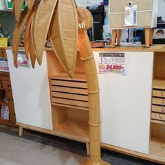 バンブー製｜3灯式｜ヤシの木照明