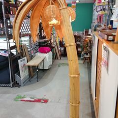 バンブー製｜3灯式｜ヤシの木照明