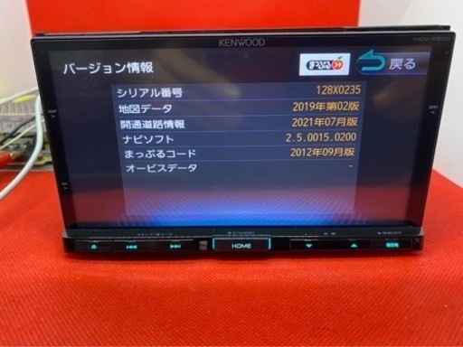 車のパーツ KENWOOD 上位級 MDV-X500 フルセグ 新品バックカメラ付フル 