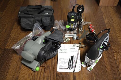 EARTHMAN電動工具セット TR-100、JSW-100S、BSD-110