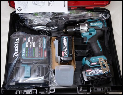 未使用 マキタ 40V 2.5Ah 振動ドライバドリル HP001GRDX 青 makita