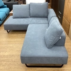 KG-77【新入荷　アウトレット】パナメーラ　カウチソファ2点セット　グレー