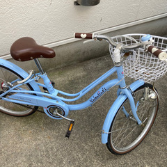 【ネット決済】20インチ自転車　子供用　水色