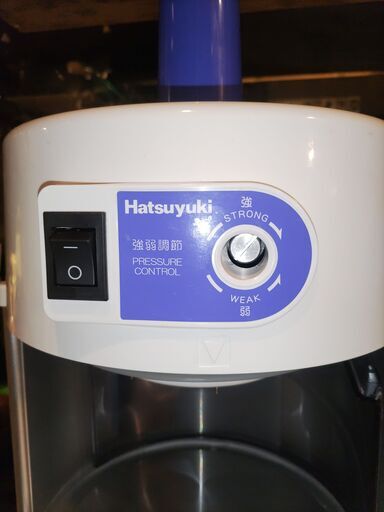 業務用かき氷機 「初雪」 電動式 ブロック用 アイススライサー 氷旗付き HB600A