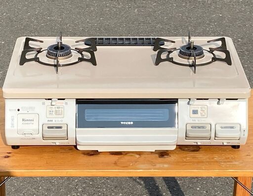 札幌市◇Rinnai 押しボタン式 ワンピーストップ□ LPG ガス 59cm幅□ 水