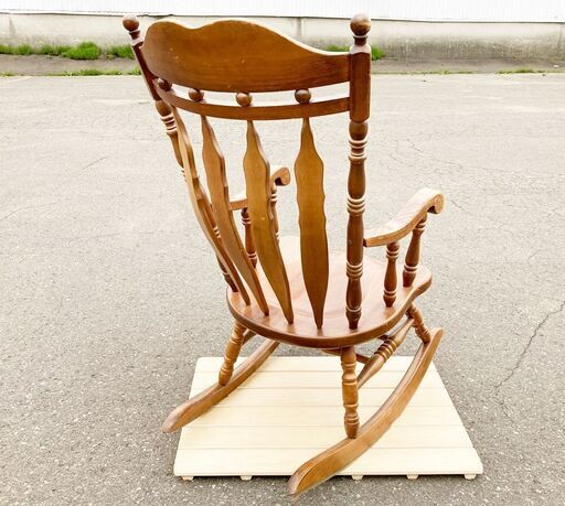 料 Shin-Lee ◇ ロッキングチェア ◇ウィンザー 木製椅子 アンティーク