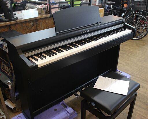 【!!訳アリ特価品!!】北大前! 札幌 引取 KAWAI/カワイ 電子ピアノ CN23 2011年製 プレミアムサテンブラック調 鍵盤楽器 椅子付き