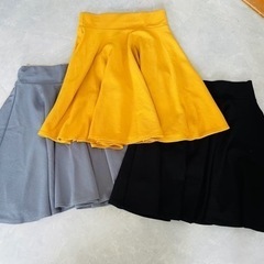 【S〜Mサイズ】ミニ丈スカート4色セット（単品可）
