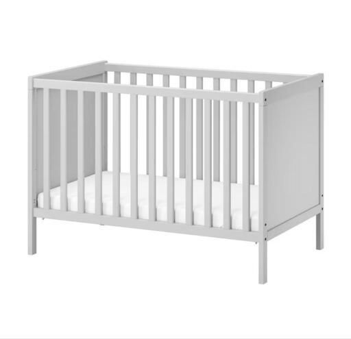 ベビーベッド IKEA スンドヴィーク 幅125cm ライトブラウン色自社配送時代引き可※現金、クレジット、スマホ決済対応※