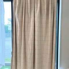 遮光カーテン&レースカーテン　幅100（200）×丈192が2枚　