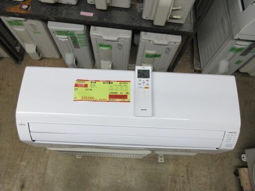 K03417　富士通　 中古エアコン　主に6畳用　冷房能力　2.2KW ／ 暖房能力　2.5KW
