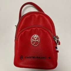 CASTELBAJAC ショルダーバッグ　赤　ミニ　小さめ