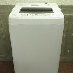 【ネット決済・配送可】ss3826　ハイセンス　洗濯機　HW-E...