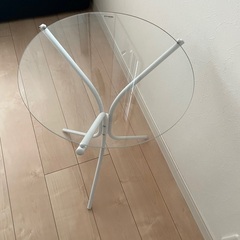 ガラスサイドテーブル
