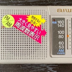 AIWA ポータブルラジオ　電池を入れて外でラジオ　ソロキャン