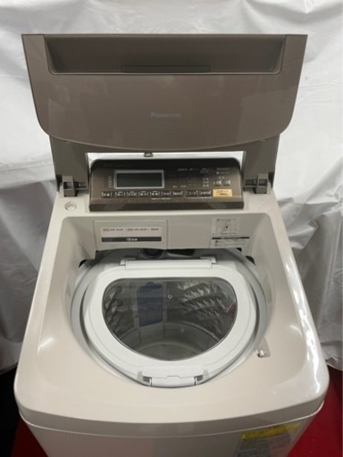 y2066 2017年製 パナソニック 縦型洗濯乾燥機 10.0kg 泡洗浄Wダブル