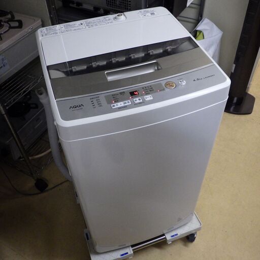 高年式　2020年製　AQUA アクア AQW-S45H（W） [簡易乾燥機能付き　全自動洗濯機 4.5kg ホワイト]　安心の一カ月動作保証♪