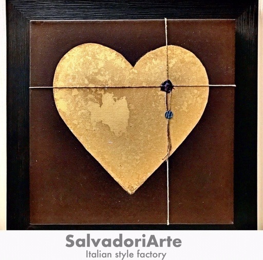 ハートモチーフがとても素敵です！イタリアンアート/SalvadoriArte  Italy〜Handmade　#壁掛けアート#ハートモチーフ#インテリアアート