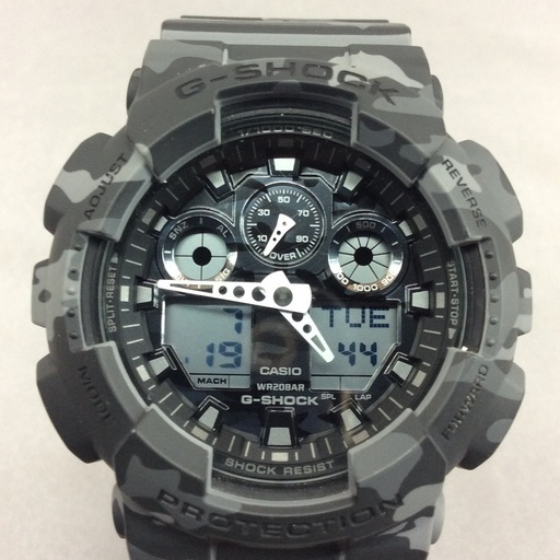 CASIO G-SHOCK ジーショック デジアナ腕時計 GA−100CM カモフラージュ 迷彩