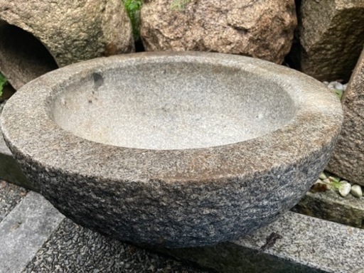 石臼 水鉢 つくばい 庭石 餅つき